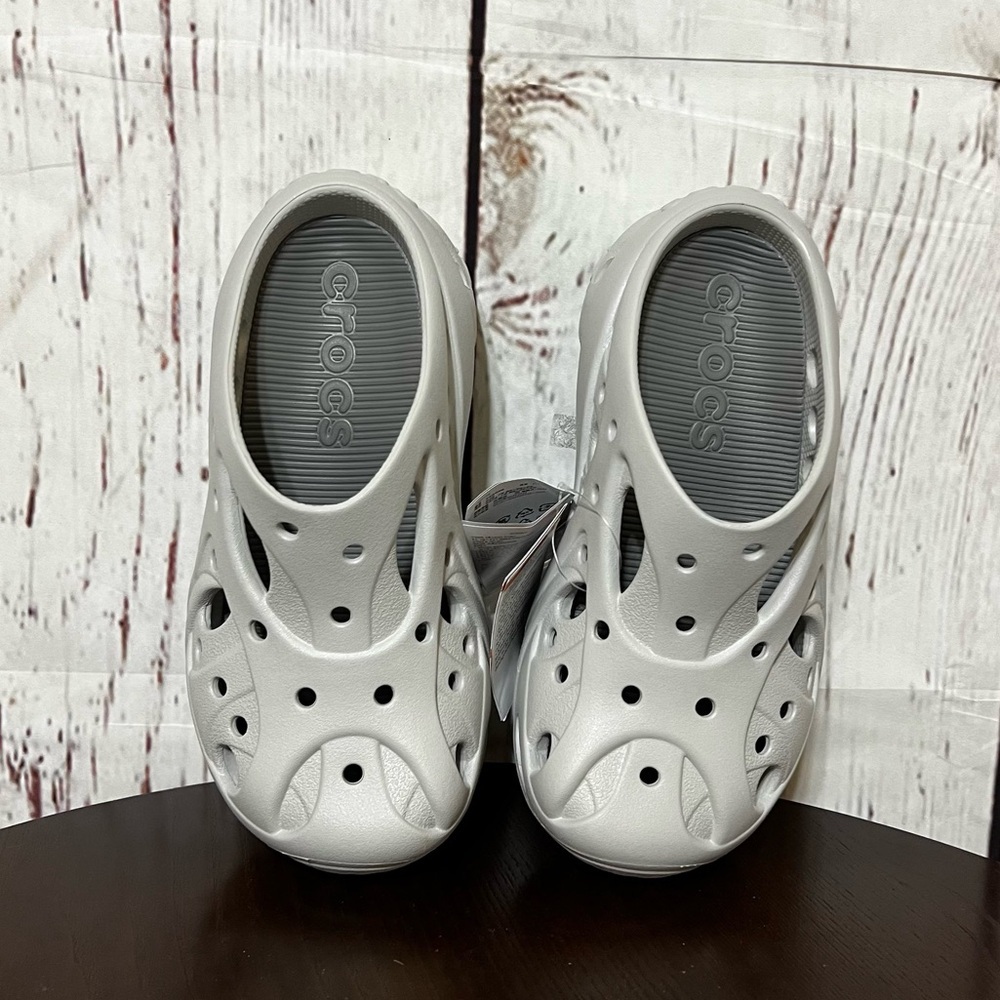 CROCS CAGED CLOG in Gray platforms size 8 - Picture 8 of 10